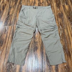 REI Convertible Cargo Pants Mens 42x30 Khaki Beige Zip Off Hiking Outdoor Shorts